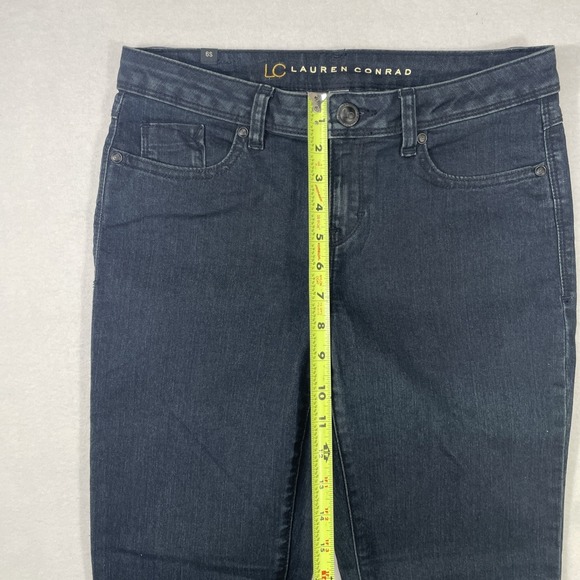 LC Lauren Conrad Women's Size 6S Skinny Dark Wash Low-Rise Jeans (29x30) - Picture 8 of 11